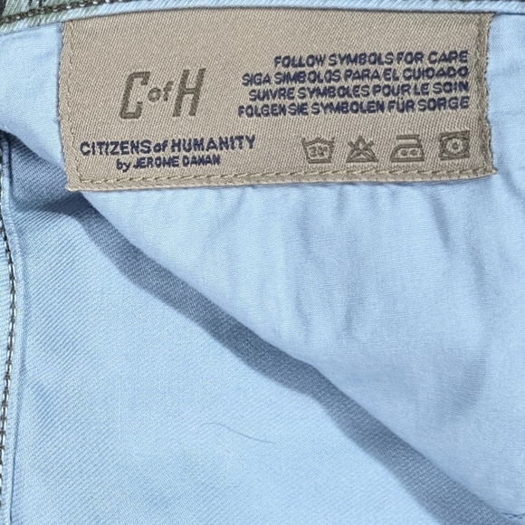 Citizens of Humanity Mandy High Waist Blue Floral Ankle Size 29 Roll Up - Picture 5 of 12